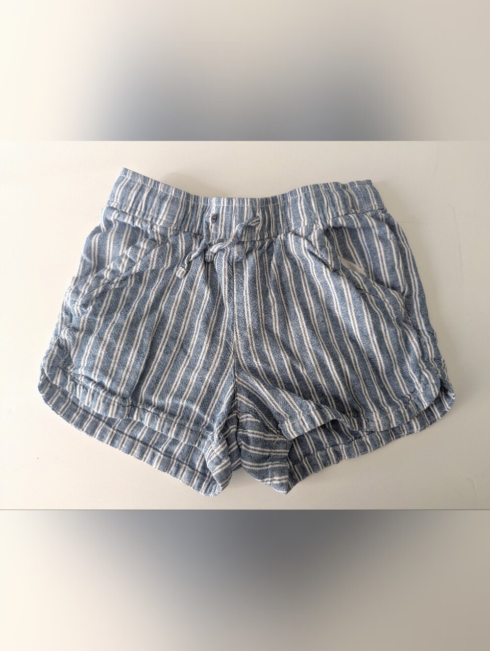 Old Navy Striped Linen-Blend Drawstring Shorts for Girls